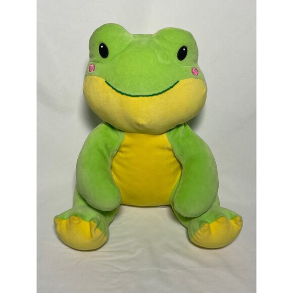 Huggables Green Frog Plush Stuffed Animal Toy 15” Tall - Picture 1 of 3
